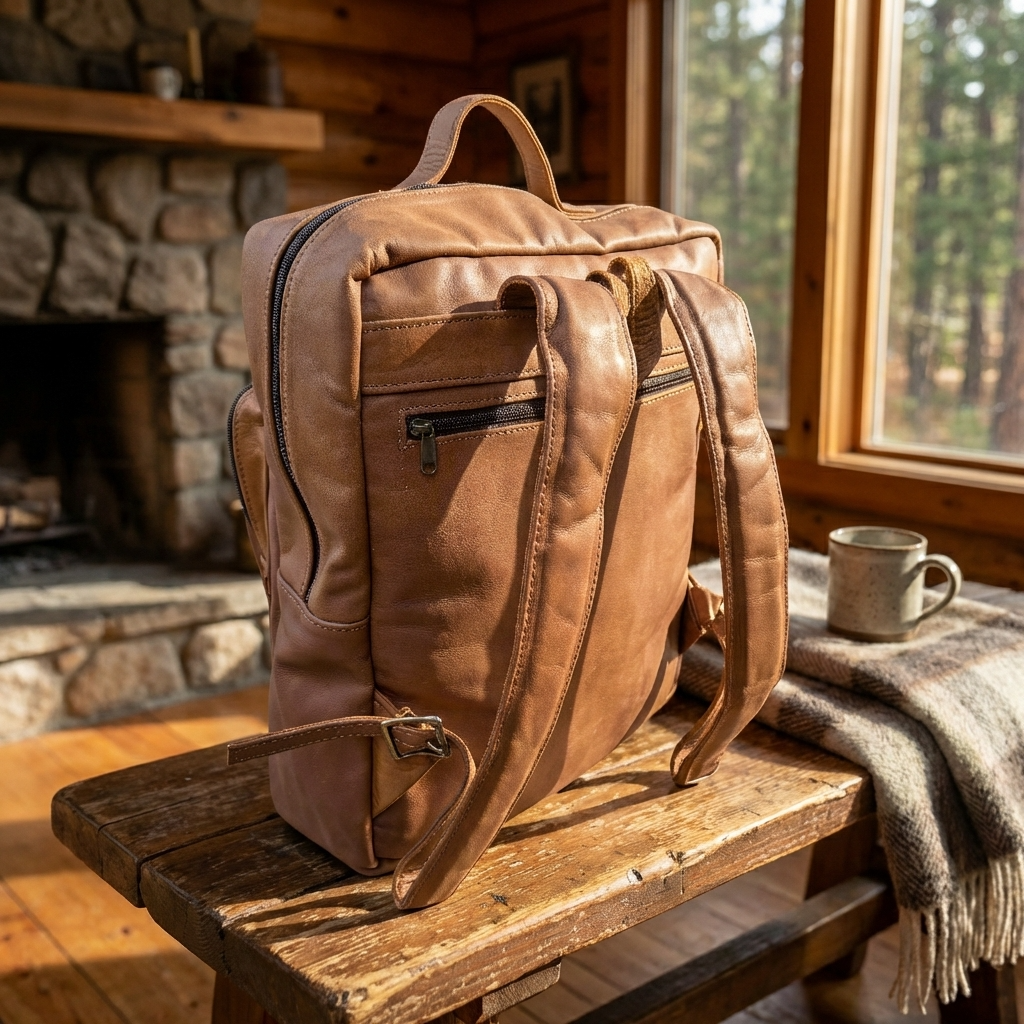 Leather Laptop Backpack – Urban Nguni